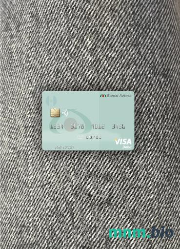 Salvador Banco Azteca visa obciążyć card wygląd fotograficzny skan PSD + zdjęcie